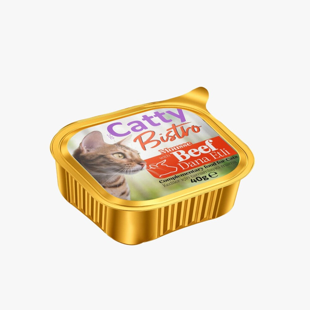 Catty Bistro Mousse Dana Etli Yetişkin Kedi Konservesi 40 GR | SRC: Barcode: 8680542873533